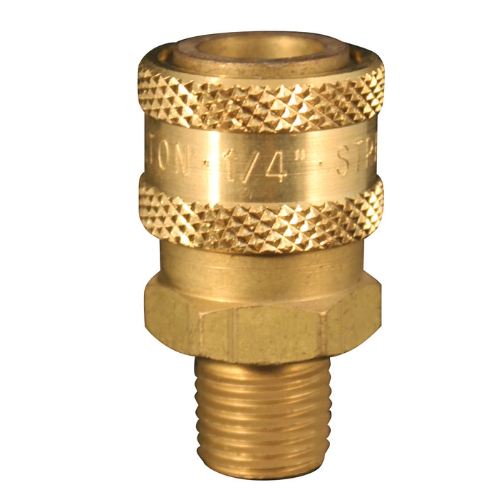 Milton 1762 1/4" MNPT Straight Through Coupler