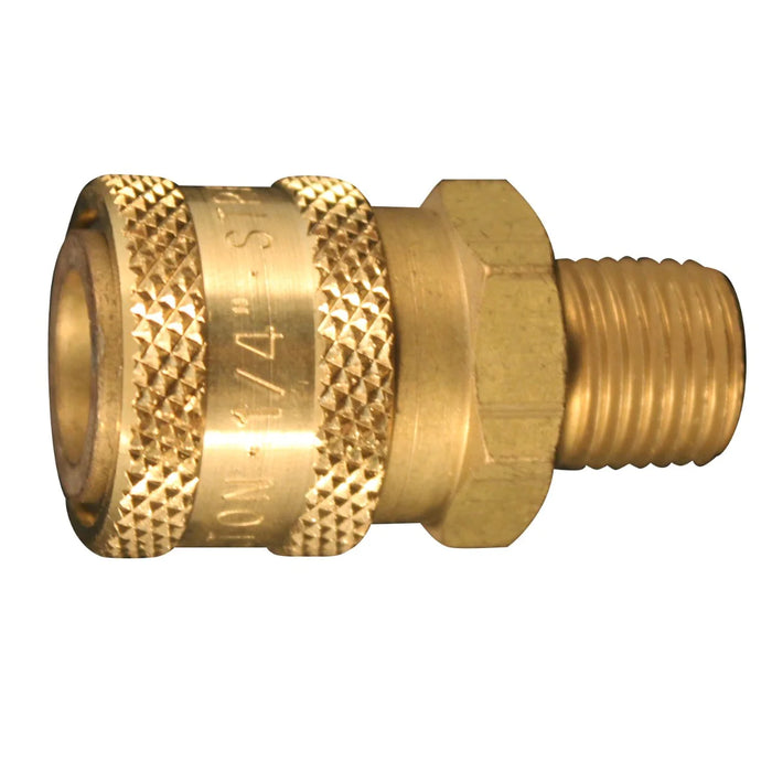 Milton 1762 1/4" MNPT Straight Through Coupler