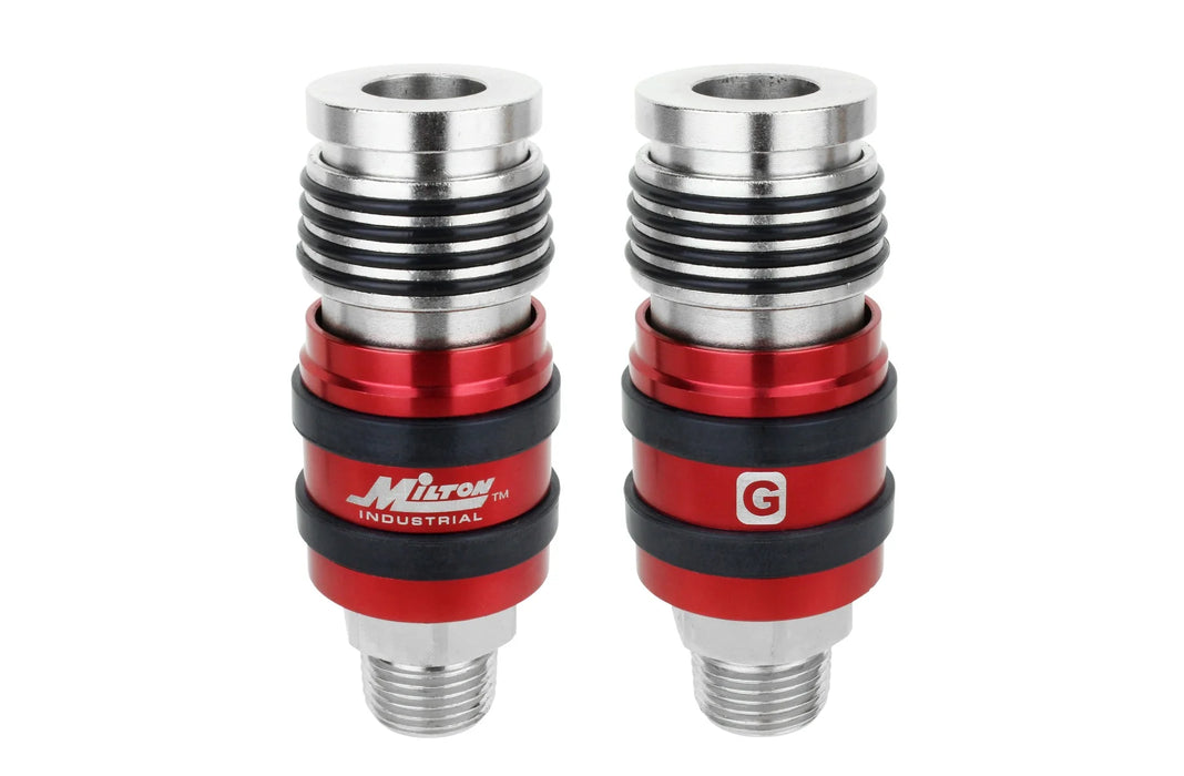 Milton  1774BK G-Style Universal Safety Exhaust Industrial Coupler, 1/2" NPT x 1/2" Body Flow