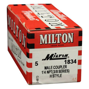 Milton 1834BK 1/4" MNPT H-Style Coupler