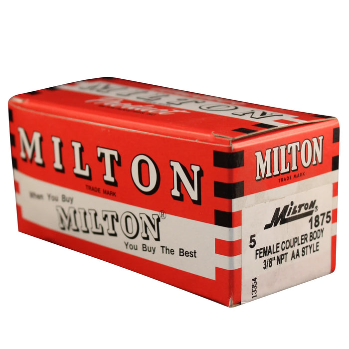 Milton 1875 3/8" FNPT AA-Style Coupler (Box of 5)