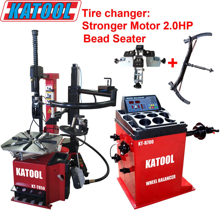 Katool KT-T850 Combo 5: Tire Changer & Wheel Balancer