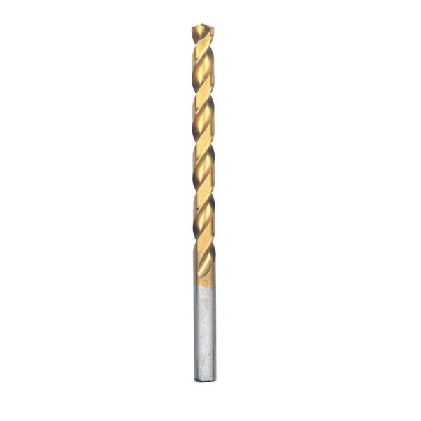 Bosch 1/4" TITANIUM NITRIDE-COATED SP JOBBER DRILL BIT  (CARDED) TI2143