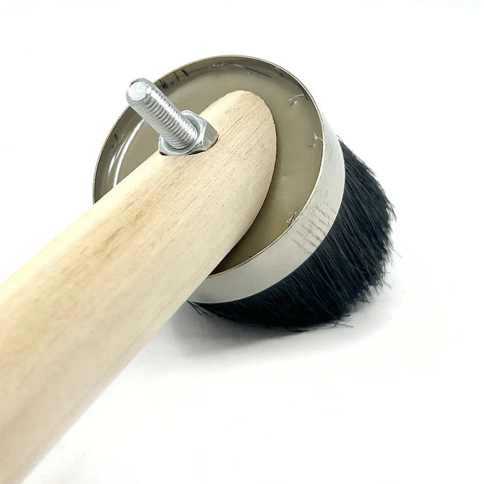 MT-RSR 1 3/4" Head Tire Mounting Paste Applicator Brush - Wood Handle 20415