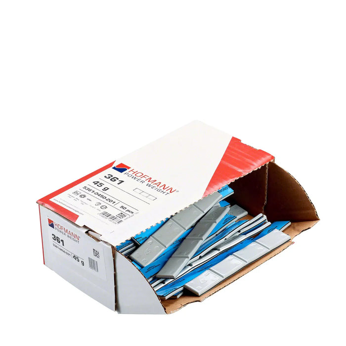 MT-RSR Adhesive Wheel Weight - HPW Type 361 - 45g - Box of 50 WW-WG-361-45