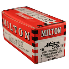 Load image into Gallery viewer, Milton  2200-12 1/4&quot; MNPT 1/2&quot; OD Push-to-Connect Tube Fitting (Box of 10)