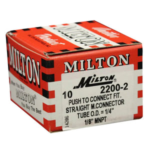 Milton  2200-2 1/8" MNPT 1/4" OD Push to Connect Tube Fitting