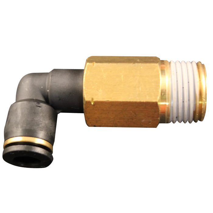 Milton 2203-12 1/2" MNPT 1/2" OD Push to Connect Extended Swivel Elbow