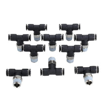 Load image into Gallery viewer, Milton 2204-2 1/4&quot; MNPT 1/4&quot; OD Push-to-Connect Swivel Branch Tee (Box of 10)