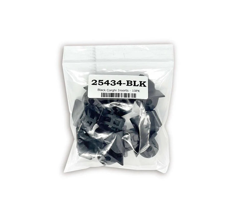 MT-RSR Black Corghi/Coats Metal Head Inserts - 10PK 8-11100106, 100106 25434-BLK