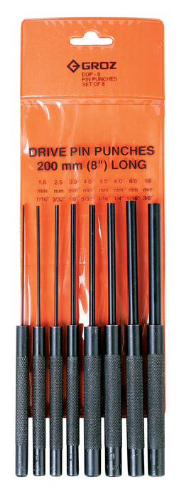 Groz Drive Pin Punch Set 25508