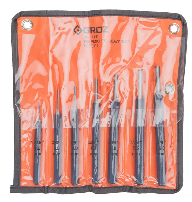 Groz Heavy Duty Pin Punch Set 25612