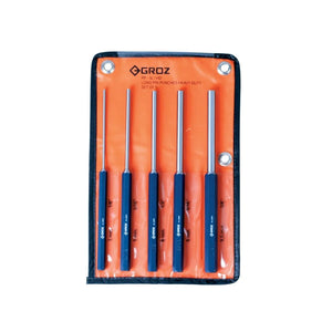 Groz Extra Long Pin Punch Set, (Pack of 5) 25655