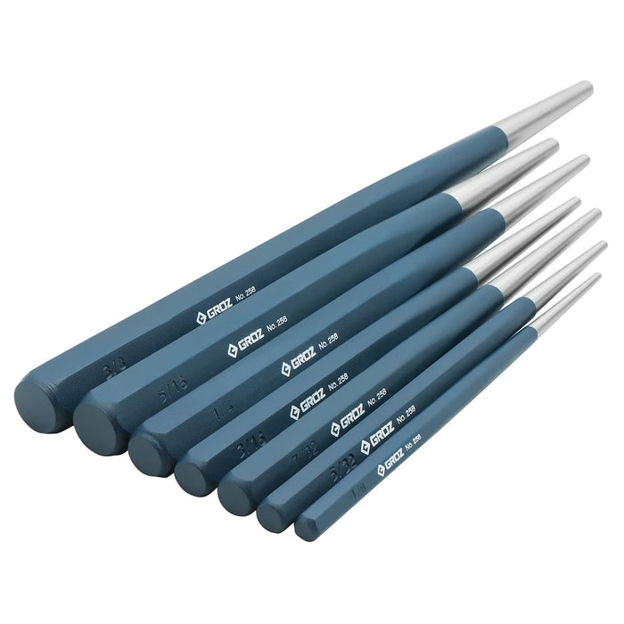 Groz Heavy Duty Drift Punch Set, (Pack of 7) 25809
