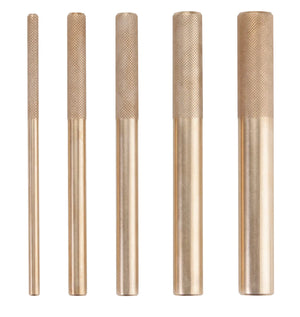 Groz Brass Drift 5 piece Punch Set, (Pack of 5) 25850