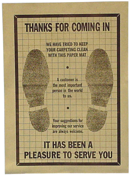 MT-RSR Protective floor mat - Paper, 16" x 22", Box of 500 36-10B-100S