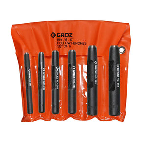 Groz Hollow Leather Punch (Pack of 6) 26391