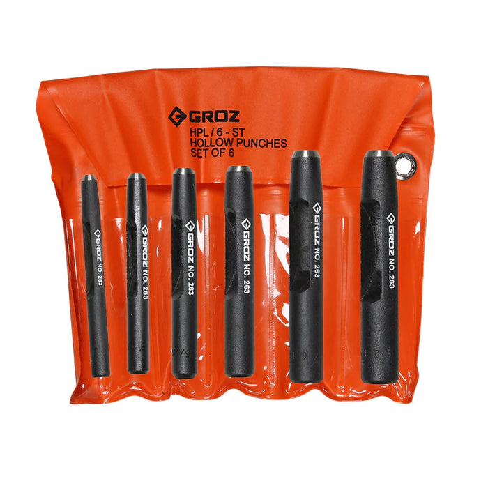 Groz Hollow Leather Punch (Pack of 6) 26391