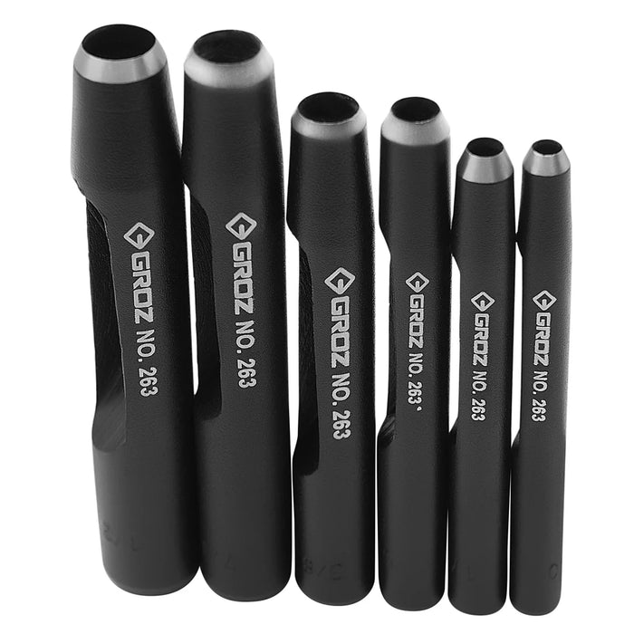 Groz Hollow Leather Punch (Pack of 6) 26391