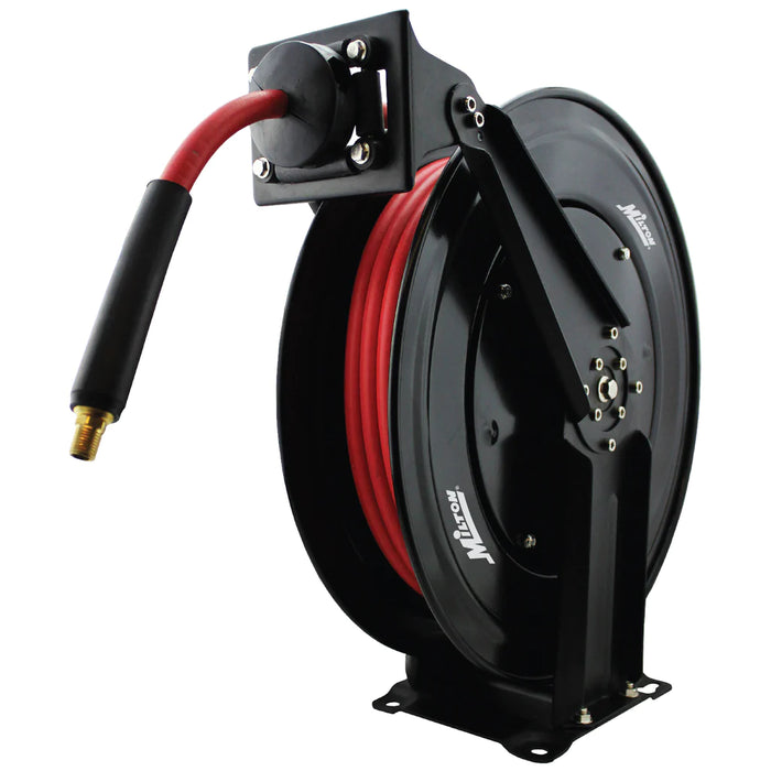 Zeeline 2760-50D - Steel Dual Arm Auto-Retractable Hose Reel, 3/8" X 50 Ft. Rubber Hose - 300 Max PSI