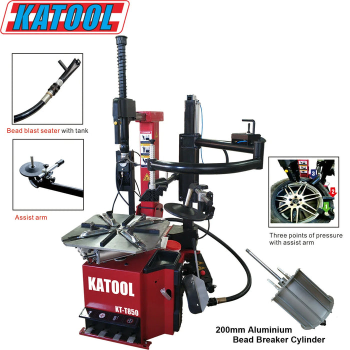 Katool KT-T850 Combo 5: Tire Changer & Wheel Balancer