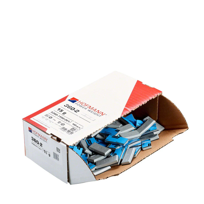 MT-RSR Adhesive Wheel Weight - HPW Type 360 - 15g - Box of 100 WW-WG-360-15