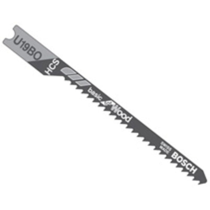 Bosch 2-3/4", 12TPI, HCS UNIVERSAL SHANK JIGSAW BLADE  (5 PK) U19BO