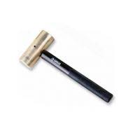 Groz Brass Hammer with Black Oxidized Aluminum Handle, 6 oz. 32490