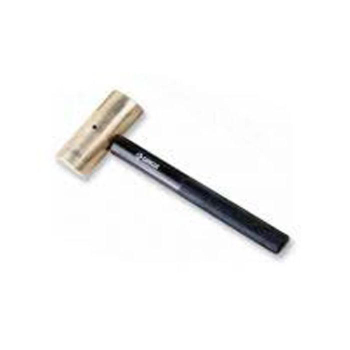 Groz Brass Hammer with Black Oxidized Aluminum Handle, 1 lb. 32491