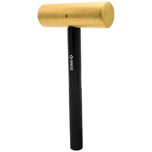Groz Brass Hammer with Black Oxidized Aluminum Handle, 4 lb. 32494