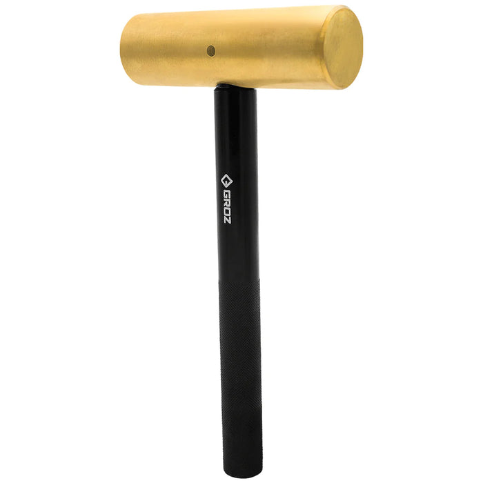 Groz Brass Hammer with Black Oxidized Aluminum Handle, 4 lb. 32494