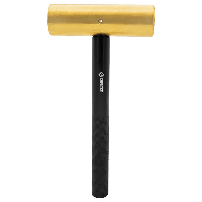 Groz Brass Hammer with Black Oxidized Aluminum Handle, 4 lb. 32494