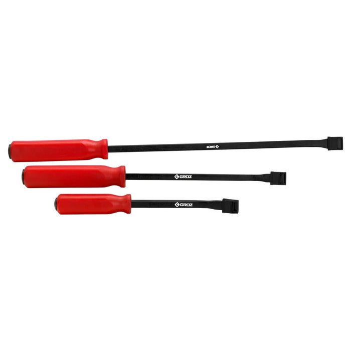 Groz 3 Piece Handled Pry Bar Set - 12", 18", and 24" 33130
