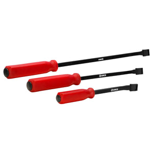Groz 3 Piece Handled Pry Bar Set - 12", 18", and 24" 33130