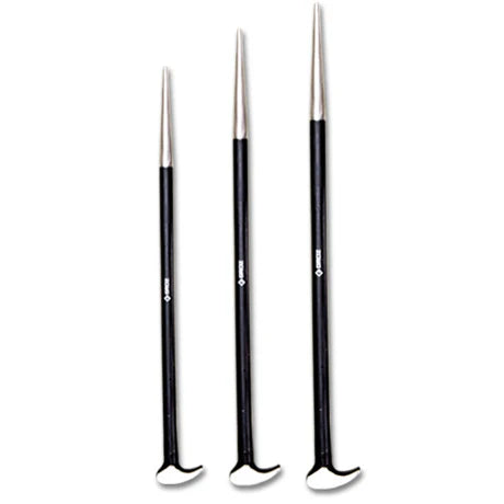 Groz Roll Head/Lady Foot Pry Bars Sets, 3 or 4 Piece Sets 33154