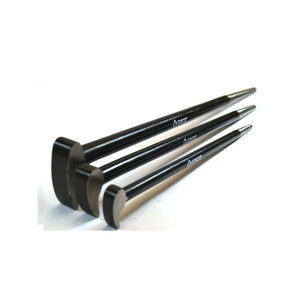 Groz Roll Head/Lady Foot Pry Bars Sets, 3 or 4 Piece Sets 33155