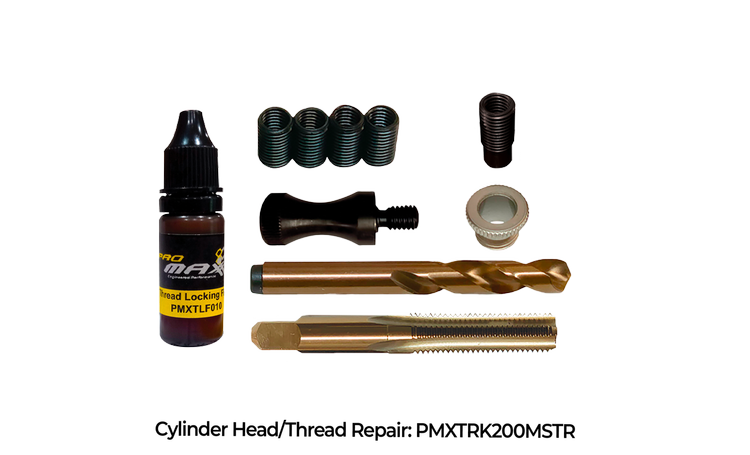 ProMAXX PMXTRK200MSTR CYLINDER HEAD AND EXHAUST MANIFOLD MOUNTING BOLT / THREAD REPAIR KIT 8MM X 1.25 FORD, DODGE & GM