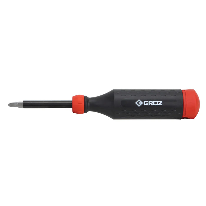 Groz 14-in-1 Automotive Screwdriver with 14 interchangeable steel bits 33716