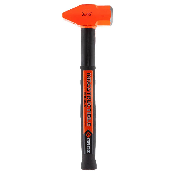 Groz 16" Indestructible Handle Cross Pein Hammer, 3.5 lb. 34531