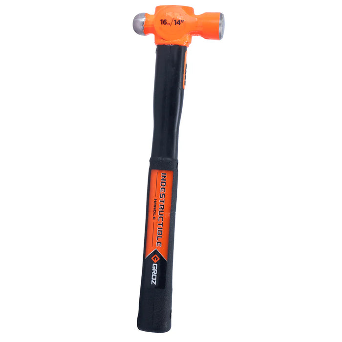 Groz 14" Indestructible Handle Ball Pein Hammer, 16 oz. 34538