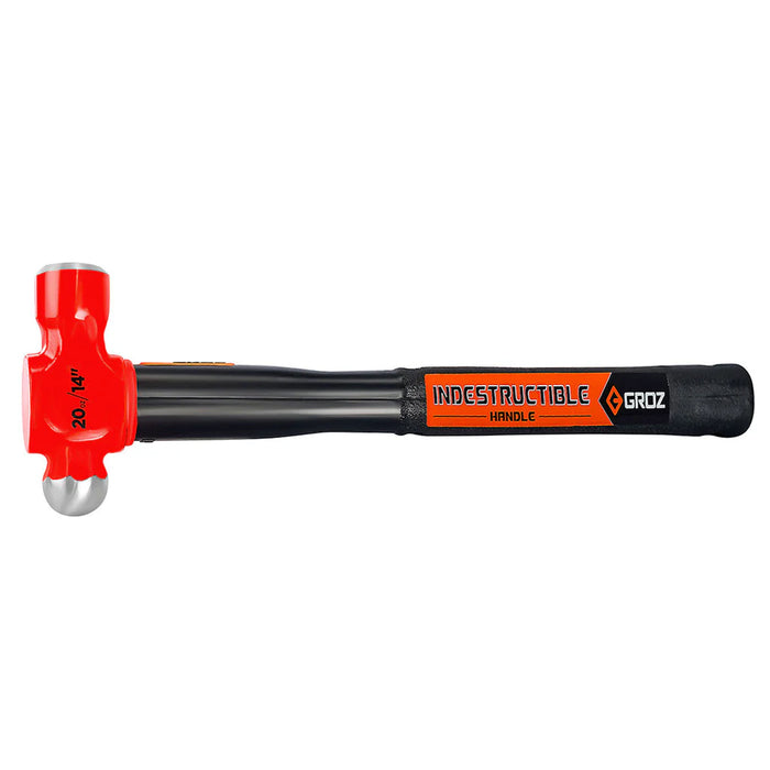 Groz 14" Indestructible Handle Ball Pein Hammer, 20 oz. 34539
