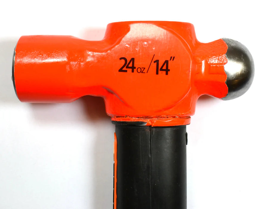Groz 14" Indestructible Handle Ball Pein Hammer, 24 oz. 34540