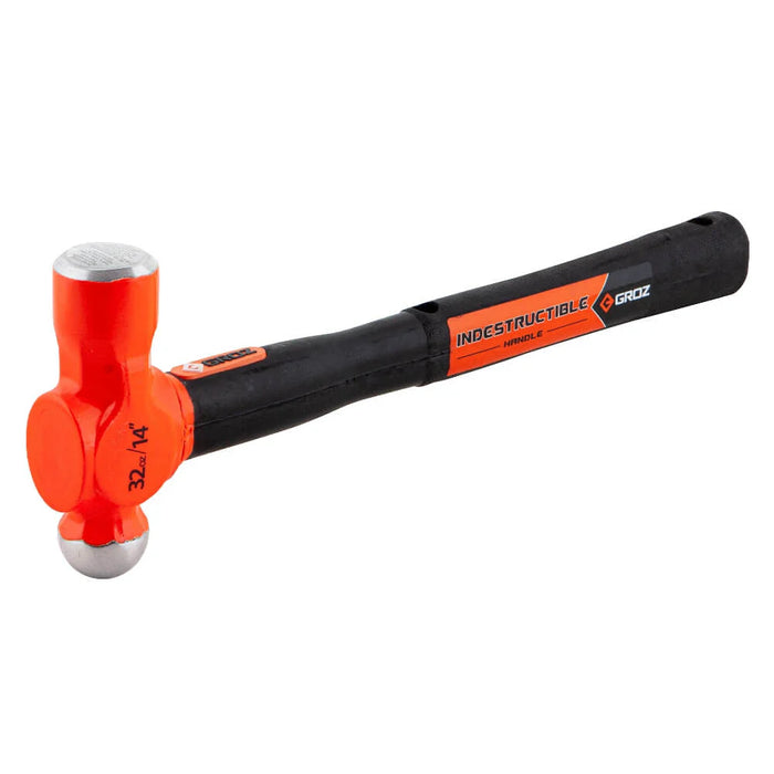 Groz 14" Indestructible Handle Ball Pein Hammer, 32 oz. Head 34541