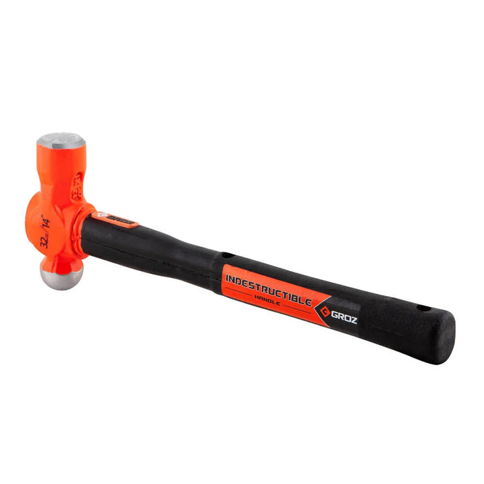Groz 14" Indestructible Handle Ball Pein Hammer, 32 oz. Head 34541