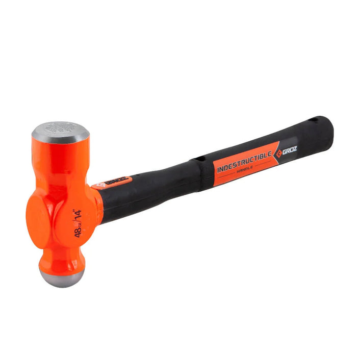 Groz 14" Indestructible Handle Ball Pein Hammer, 48 oz. 34542