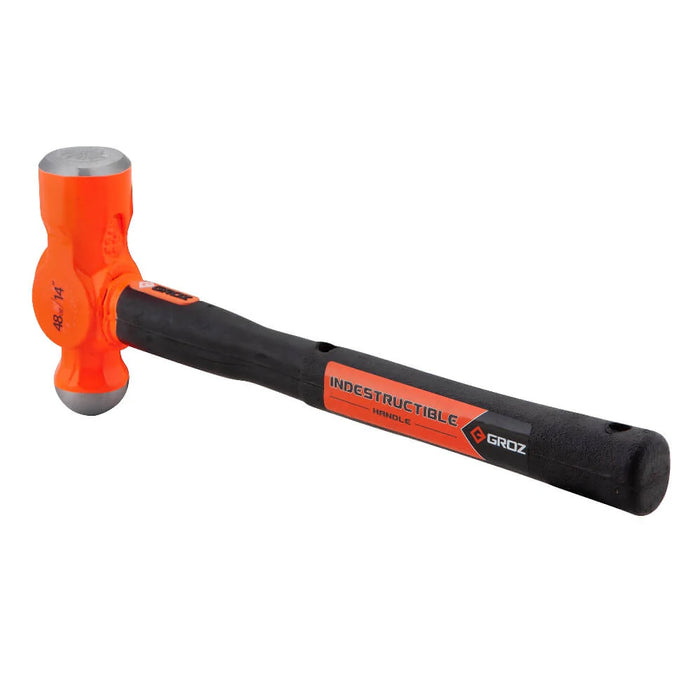 Groz 14" Indestructible Handle Ball Pein Hammer, 48 oz. 34542