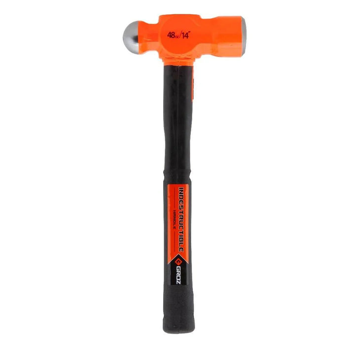 Groz 14" Indestructible Handle Ball Pein Hammer, 48 oz. 34542
