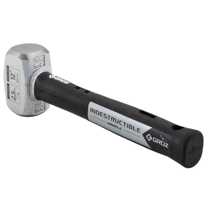 Groz 12" Indestructible Handle Club Hammer, Soft Face 30 HRC, 2.5 lb. 34550