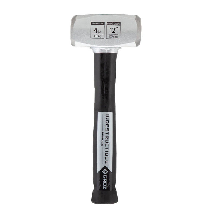 Groz 12" Indestructible Handle Club Hammer, Soft Face 30 HRC, 2.5 lb. 34550