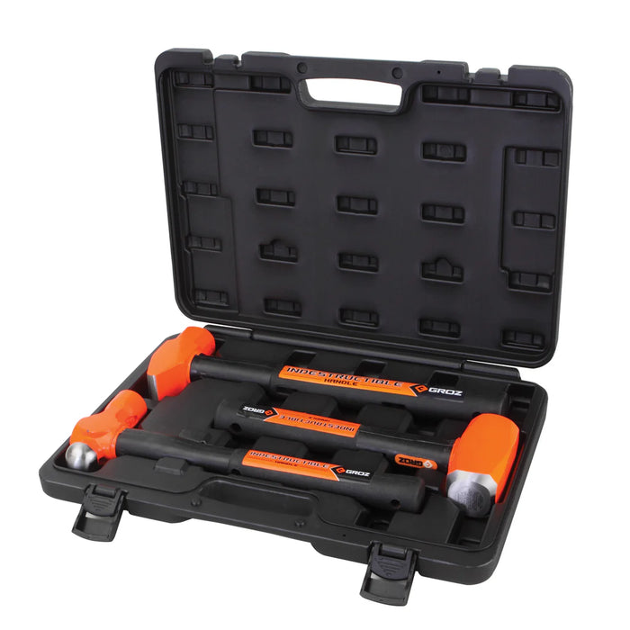 Groz 3 Piece Indestructible Handle Hammer Kit 34576